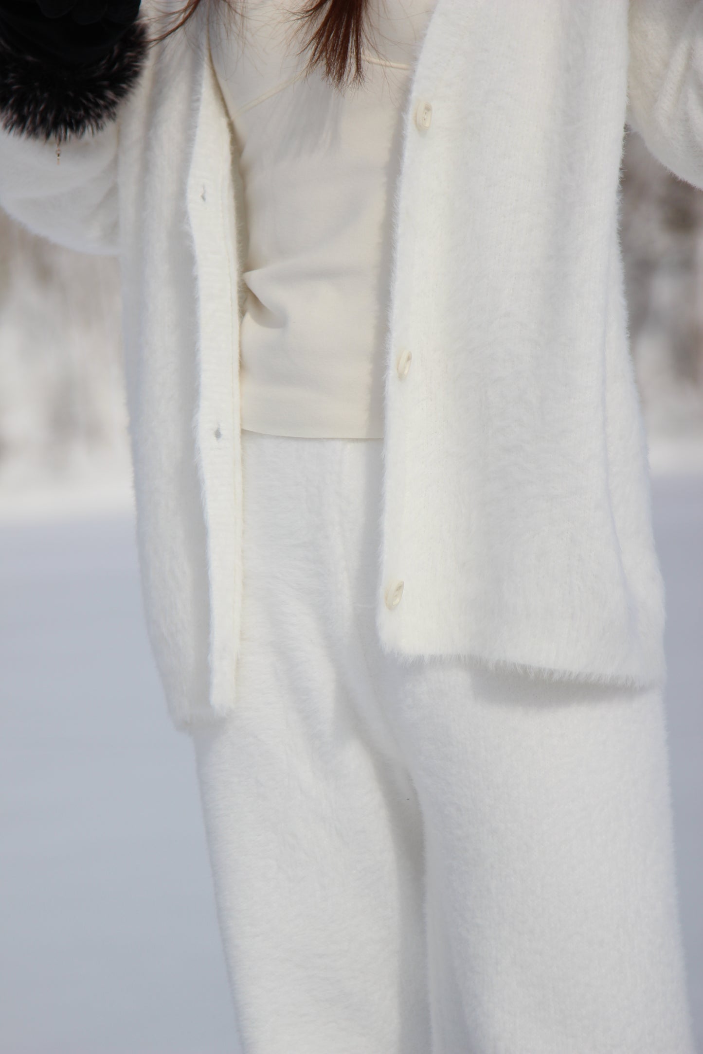 fluffy puffy warmest lounge set
