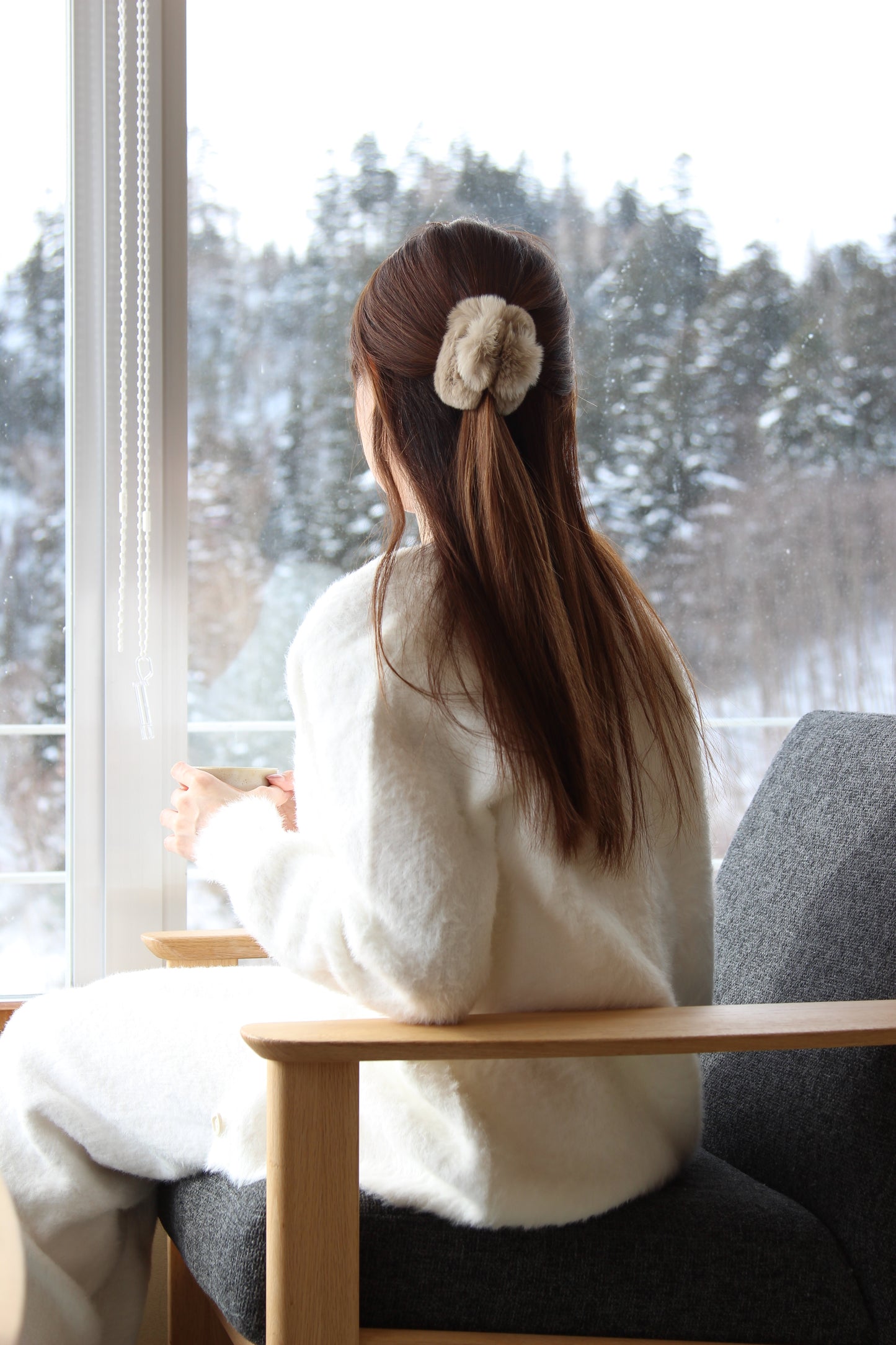 fluffy puffy warmest lounge set
