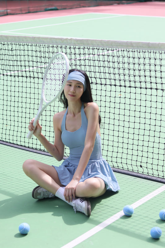 halter bubble tennis dress（預售）